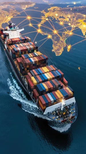Worldwide shipping network